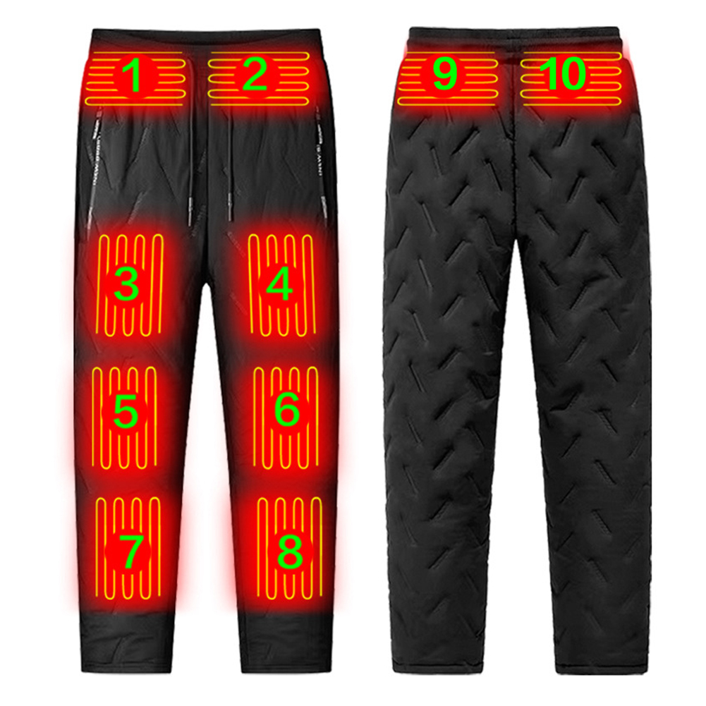 Winter Clothing Hiking - กางเกงไฟฟ้าทำความร้อนแบบยูนิเซ็กส์ 10 โซนทำความร้อน กางเกงไฟฟ้า 3 โหมดอุณหภูมิ