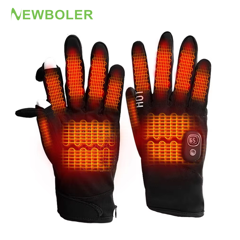 Heated Gloves Electric - ถุงมือกันหนาวแบบมีระบบทำความร้อนสำหรับทุกเพศ กันน้ำ กันลม ถุงมือกันหนาวสำหรับเล่นสโนว์บอร์ด ขี่มอเตอร์ไซค์ เล่นสกี